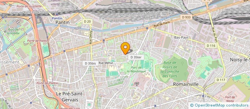 localisation de l'entreprise MALLEGO GEORGES  PANTIN