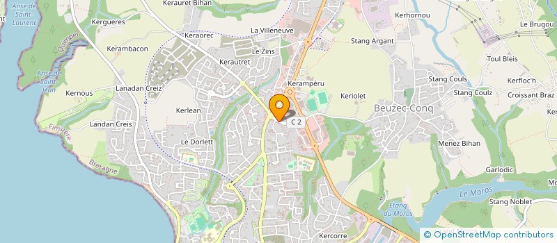 localisation de l'entreprise MALLEJACQ-DELORME-RIETH  CONCARNEAU