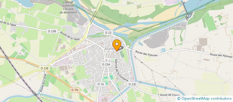 localisation de l'entreprise MALLEMORT AMBULANCES  MALLEMORT