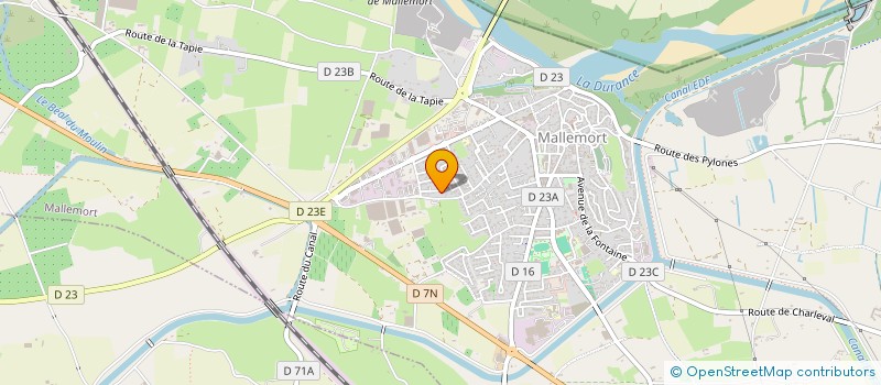 localisation de l'entreprise MALLEMORT BASKET CLUB LOISIR  MALLEMORT