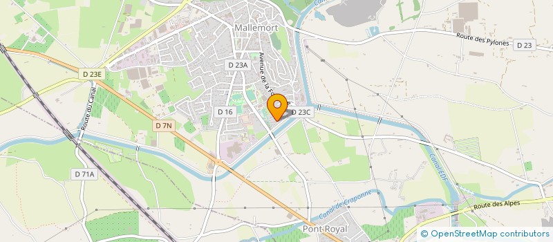 localisation de l'entreprise MALLEMORT DURANCE PROVENCE HANDBALL  MALLEMORT