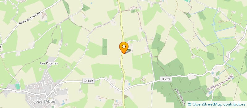 localisation de l'entreprise MALLER FINANCES  JOUE L'ABBE