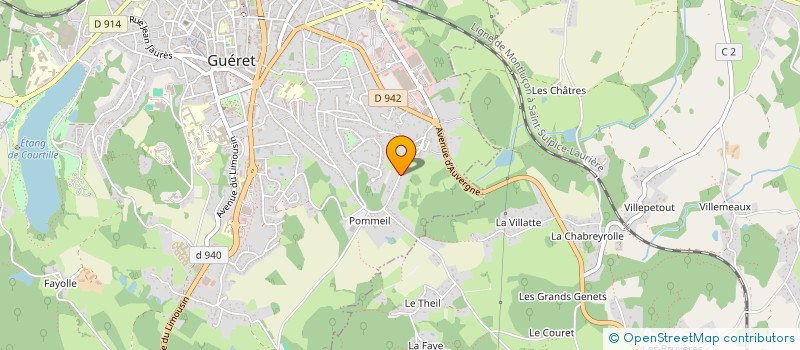 localisation de l'entreprise MALLERET  GUERET