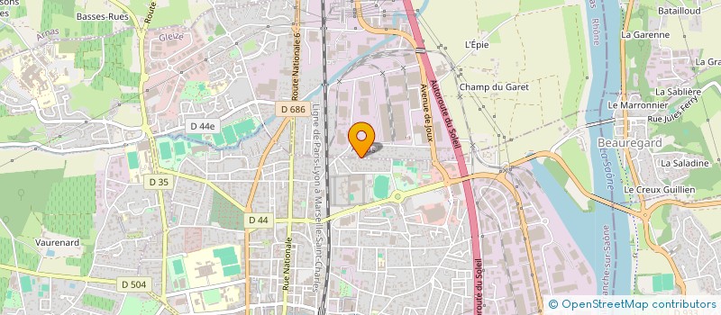 localisation de l'entreprise MALLET  VILLEFRANCHE-SUR-SAONE