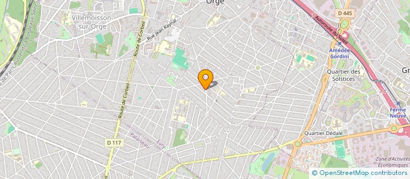 localisation de l'entreprise MALLET PINANA SALVADOR MASSEURS KINESITHERAPEUTES SOCIETE CIVILE PROFESSIONNELLE DE MASSEURS KINESITHERAPEUTES à MORSANG-SUR-ORGE