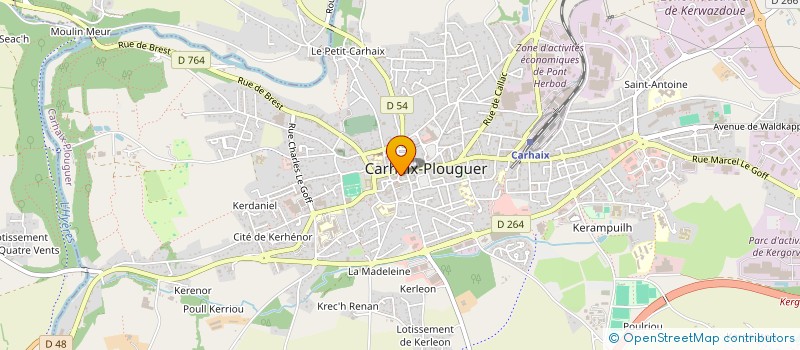 localisation de l'entreprise MALLET SARL à CARHAIX-PLOUGUER