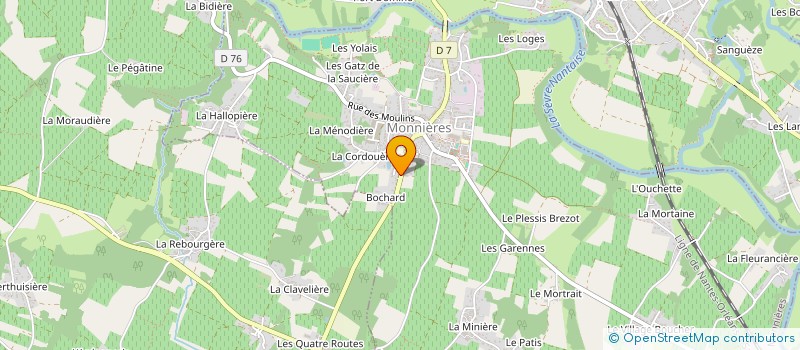 localisation de l'entreprise MALLIER-LEVANT  MONNIERES