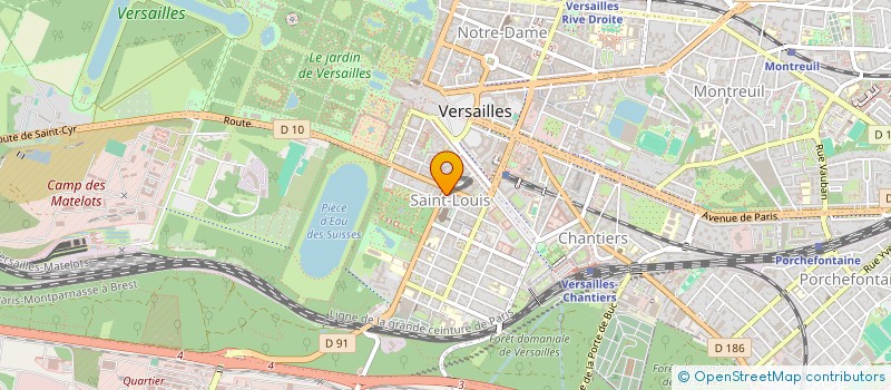 localisation de l'entreprise MALLOB à VERSAILLES