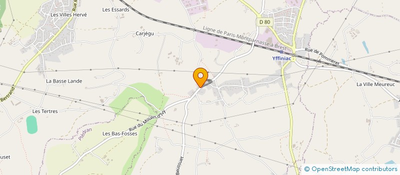 localisation de l'entreprise MALLORY  YFFINIAC