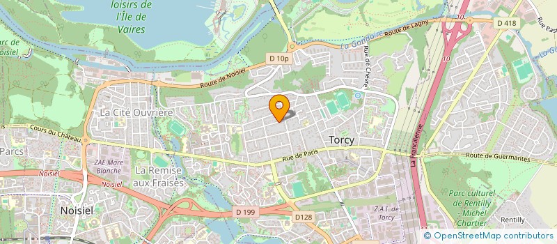 localisation de l'entreprise MALNOUE 5  CHAMPS-SUR-MARNE