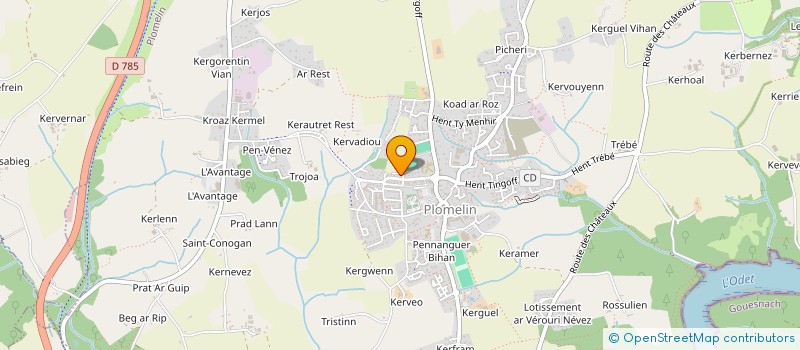 localisation de l'entreprise MALO  PLOMELIN