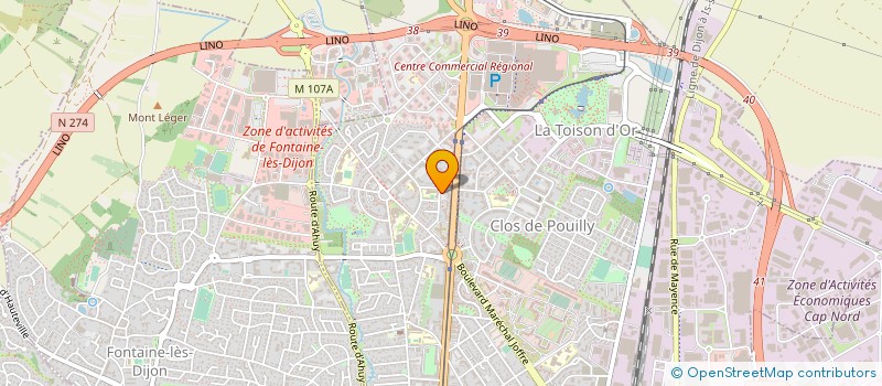 localisation de l'entreprise MALO à DIJON