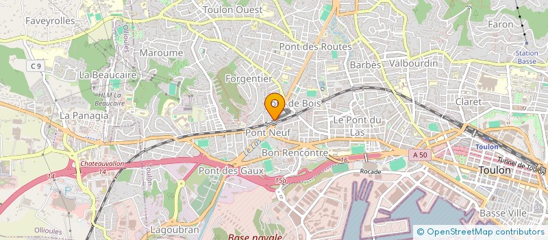 localisation de l'entreprise MALO  TOULON