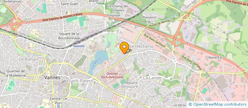 localisation de l'entreprise MALO à VANNES