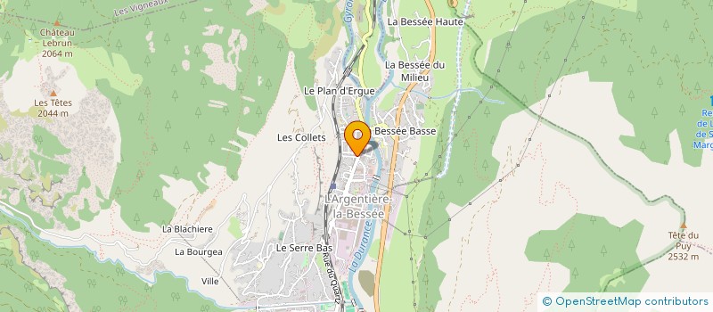 localisation de l'entreprise MALO  L'ARGENTIERE-LA-BESSEE