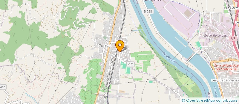 localisation de l'entreprise MALO  CORNAS