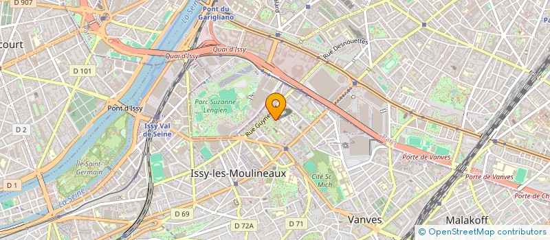 localisation de l'entreprise MALO & CESAR à ISSY-LES-MOULINEAUX