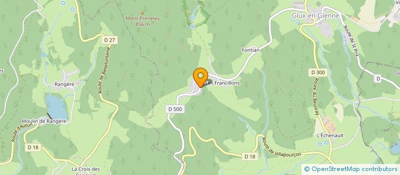 localisation de l'entreprise MALO DE KERORGUEN  GLUX-EN-GLENNE