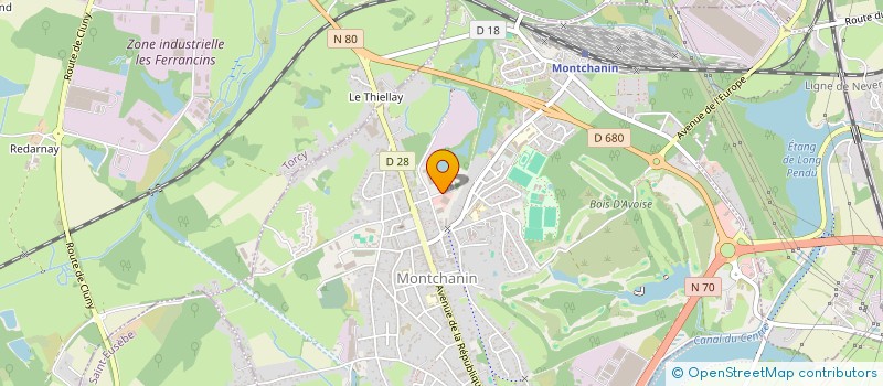 localisation de l'entreprise MALO-ELEC  MONTCHANIN