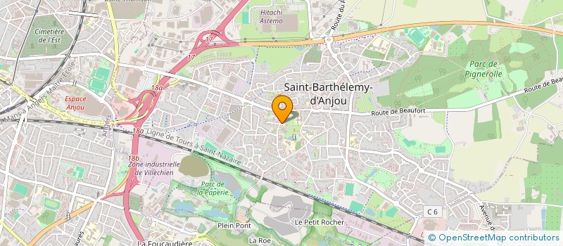 localisation de l'entreprise MALO INVEST  SAINT-BARTHELEMY-D'ANJOU