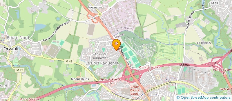 localisation de l'entreprise MALO TS à ORVAULT