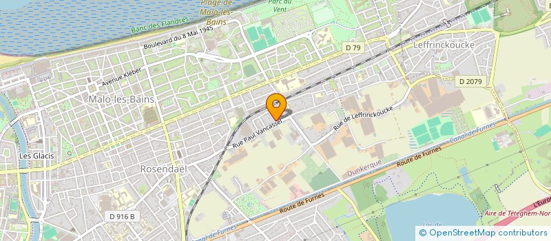 localisation de l'entreprise MALODENT à DUNKERQUE