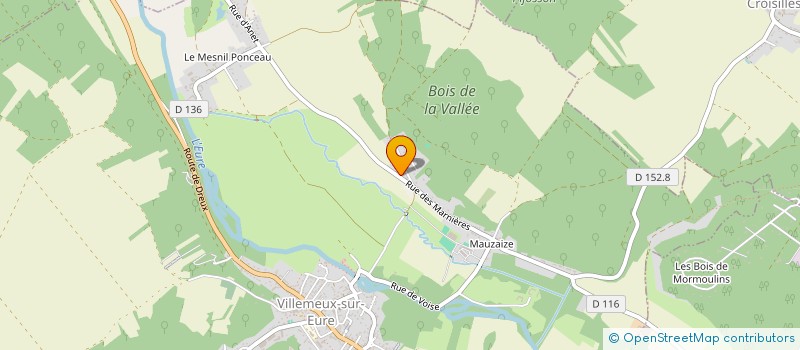 localisation de l'entreprise MALOE à VILLEMEUX-SUR-EURE
