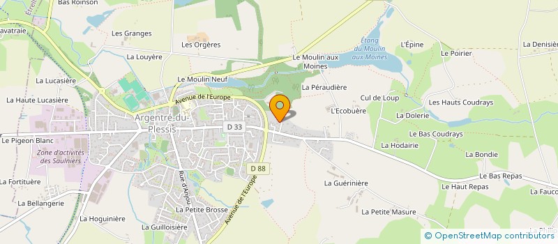 localisation de l'entreprise MALOMA  ARGENTRE-DU-PLESSIS