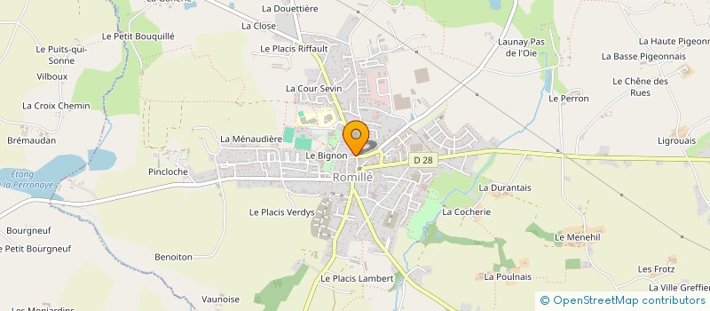 localisation de l'entreprise MALOMENO & CIE à ROMILLE
