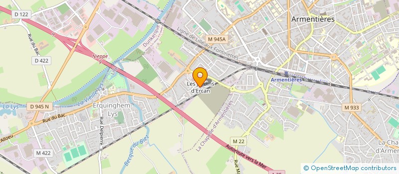 localisation de l'entreprise MALON  ERQUINGHEM-LYS