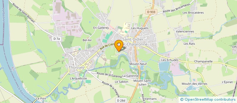 localisation de l'entreprise MALONES  SAINT-DIDIER-SUR-CHALARONNE