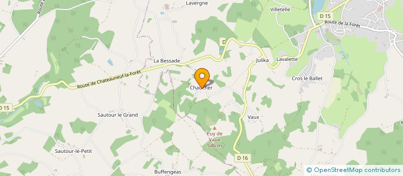 localisation de l'entreprise MALOPI  CHATEAUNEUF-LA-FORET