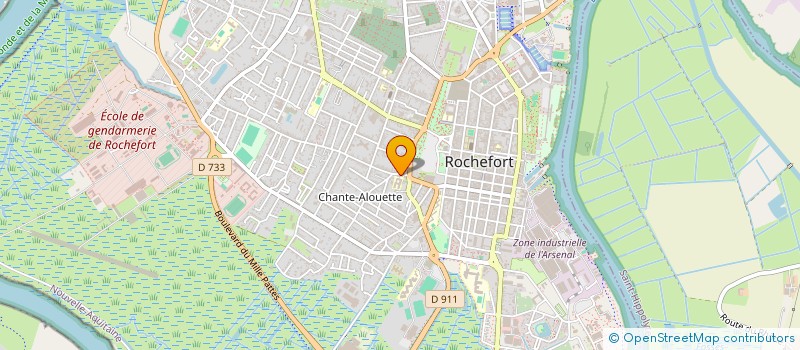 localisation de l'entreprise MALORY  ROCHEFORT