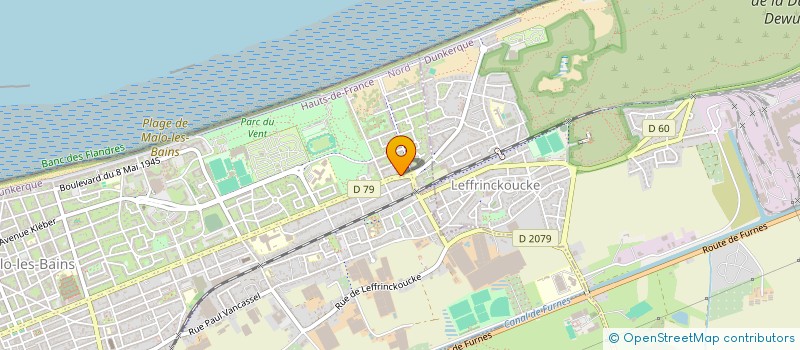 localisation de l'entreprise MALOS LES BAINS à DUNKERQUE