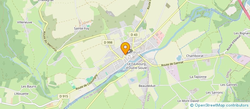 localisation de l'entreprise MALOT  EBREUIL