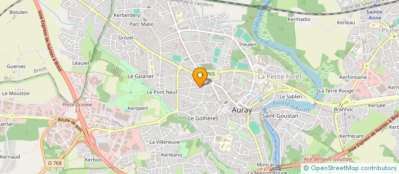 localisation de l'entreprise MALOU à AURAY