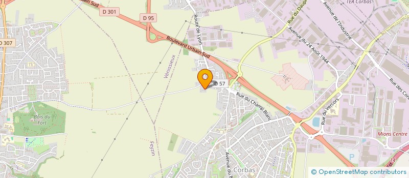 localisation de l'entreprise MALOU à CORBAS