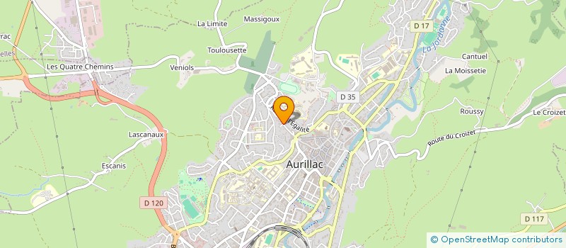 localisation de l'entreprise MALOU à AURILLAC