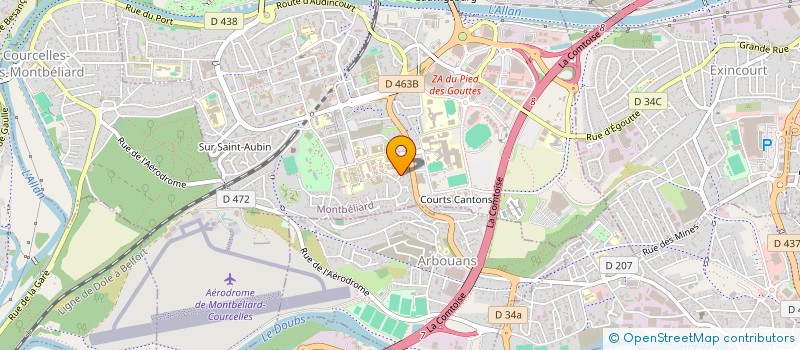 localisation de l'entreprise MALOU  MONTBELIARD