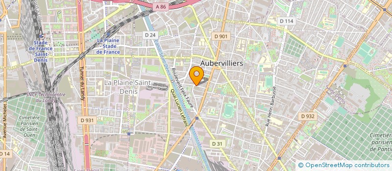 localisation de l'entreprise MALOU EXOTIQUE à AUBERVILLIERS