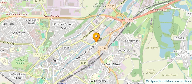 localisation de l'entreprise MALOUARN à DREUX