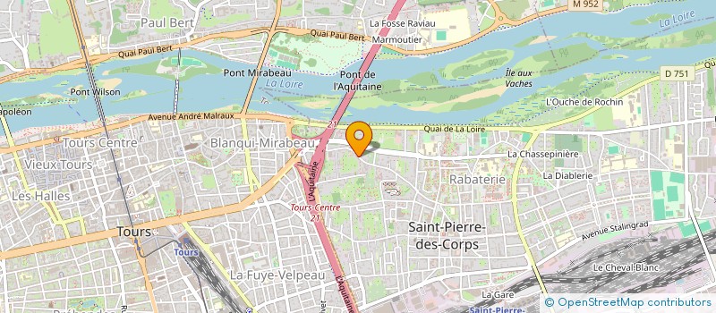 localisation de l'entreprise MALOUINE  SAINT-PIERRE-DES-CORPS