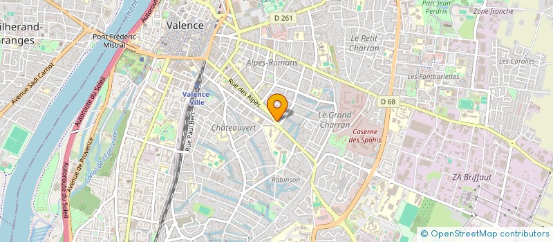 localisation de l'entreprise MALOUIX à VALENCE