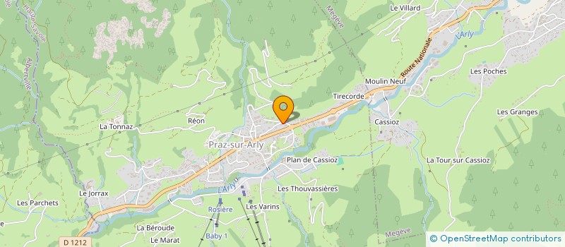 localisation de l'entreprise MALOUJA  PRAZ-SUR-ARLY