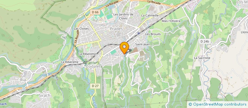 localisation de l'entreprise MALOUKEVA  PRADES