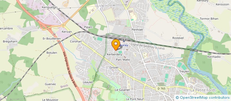 localisation de l'entreprise MALOUMAFA à AURAY