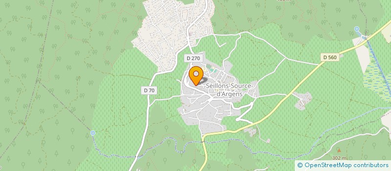 localisation de l'entreprise MALOUQIN  SEILLONS-SOURCE-D'ARGENS