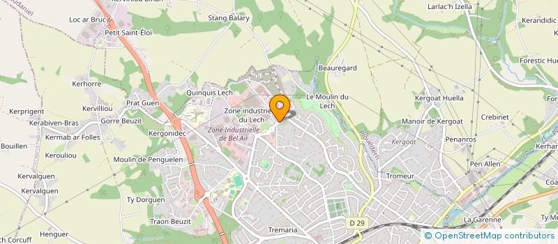 localisation de l'entreprise MALOUTHOMAR  LANDERNEAU