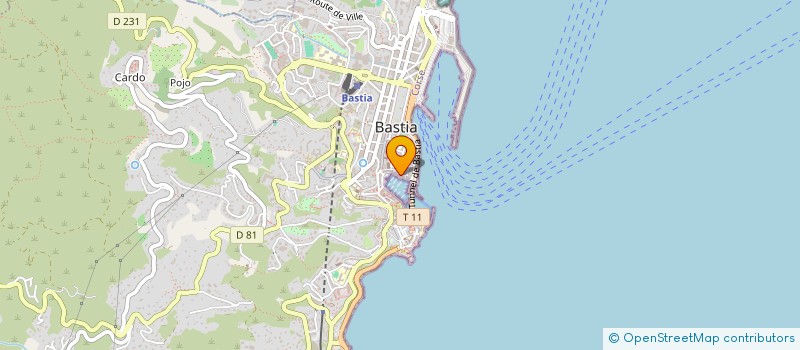localisation de l'entreprise MALPELI à BASTIA