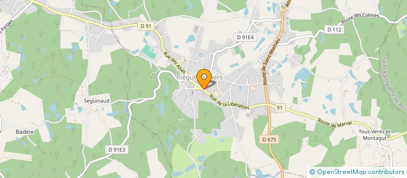 localisation de l'entreprise MALPEYRE à PIEGUT-PLUVIERS